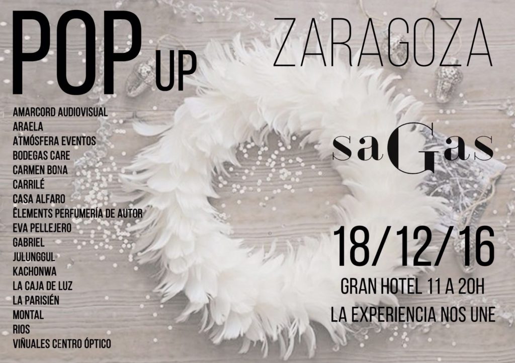 popup sagas 2016, mercadillo navideño sollidario en Zaragoza, Araela, Eva Pellejero