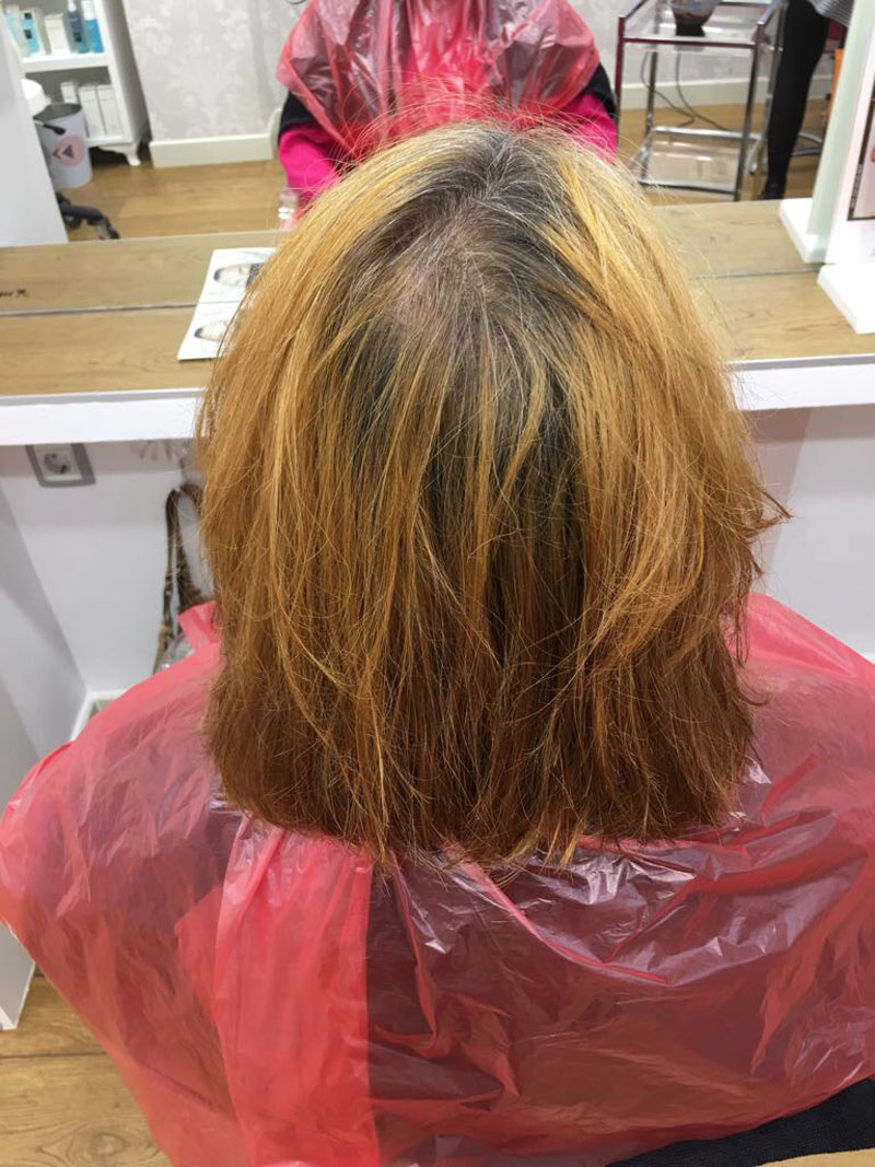 cambio de look eva pellejero cabello pelirrojo 