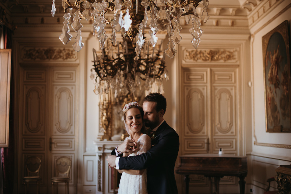 peinado de novia romantico coleta velo rosa eva pellejero