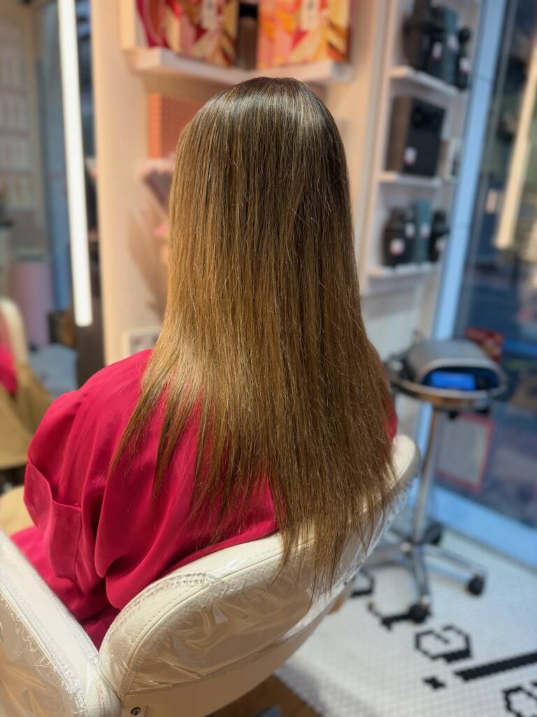 Extensiones de pelo natural Great Lengths Zaragoza — resultado antes y después