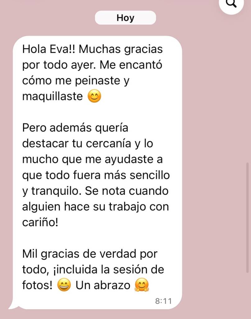 opiniones novias Eva Pellejero